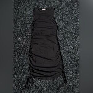 Black lottie moss double cinched mini dress